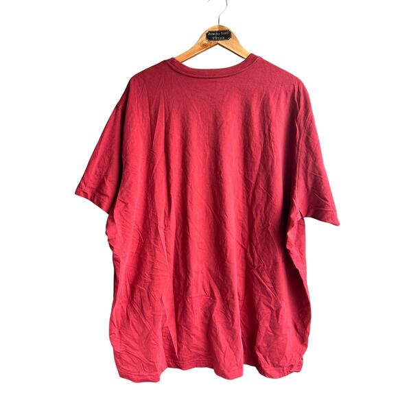 Eddie Bauer Men's T-Shirt Red 100% Cotton Size 3XL - Picture 2 of 5